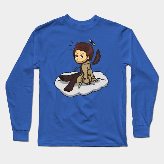 Cloud Sitter Long Sleeve T-Shirt by SuperSamWallace